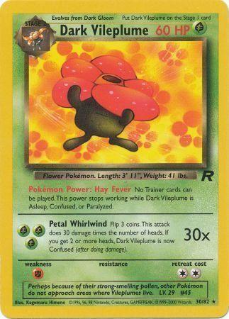 Dark Vileplume (30) 30/82 - Team Rocket Unlimited