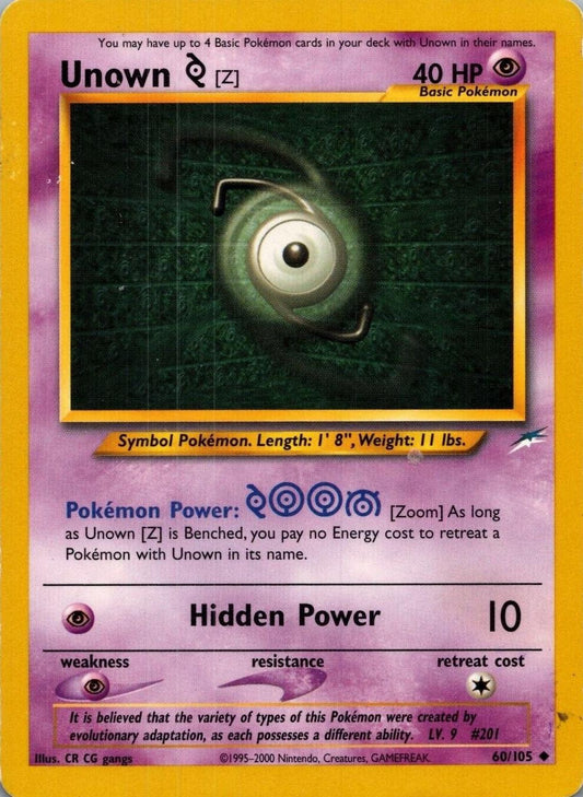 Unown [Z] 60/105 - Neo Destiny Unlimited