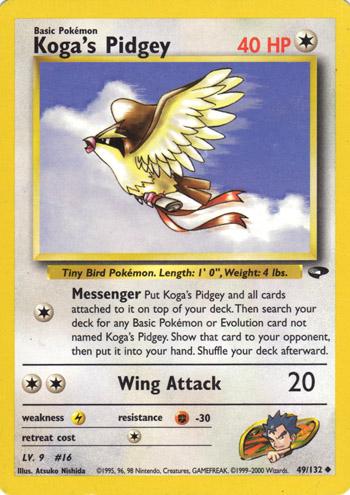 Koga's Pidgey 49/132 - Gym Challenge Unlimited