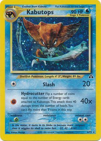 Kabutops 6/75 - Neo Discovery Unlimited Holofoil