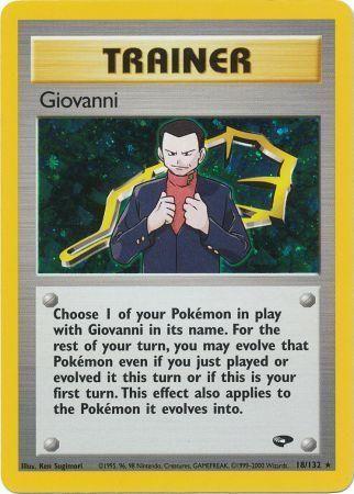 Giovanni 18/132 - Gym Challenge Unlimited Holofoil