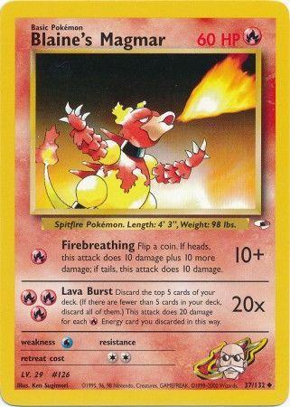 Blaine's Magmar 37/132 - Gym Heroes Unlimited