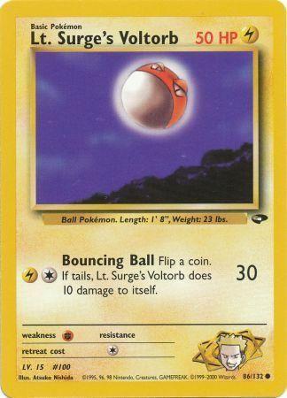 Lt. Surge's Voltorb 86/132 - Gym Challenge Unlimited