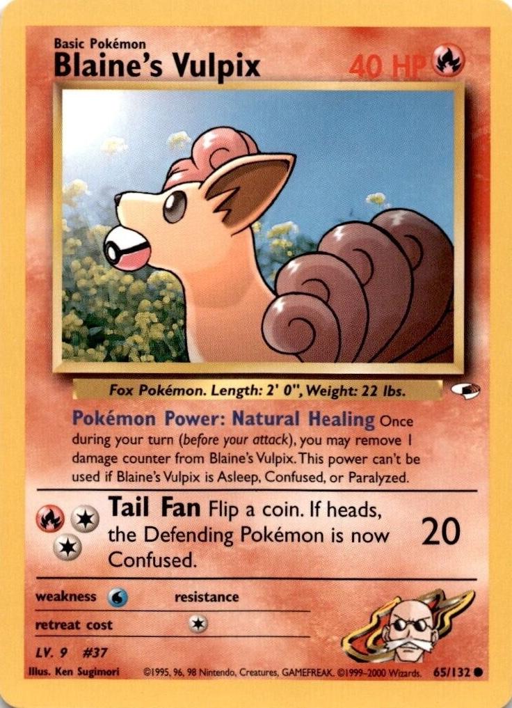 Blaine's Vulpix 65/132 - Gym Heroes Unlimited