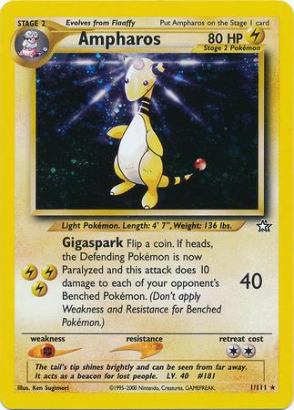 Ampharos 1/111 - Neo Genesis Unlimited Holofoil