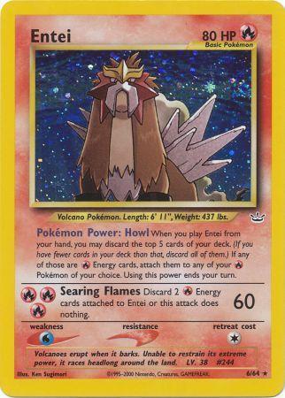 Entei 6/64 - Neo Revelation Unlimited Holofoil
