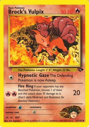 Brock's Vulpix 37/132 - Gym Challenge Unlimited