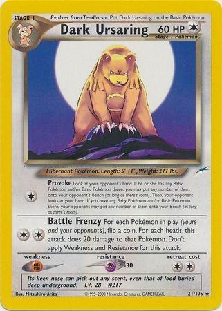 Dark Ursaring 21/105 - Neo Destiny Unlimited