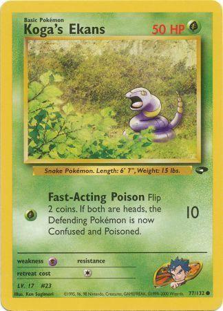 Koga's Ekans 77/132 - Gym Challenge Unlimited