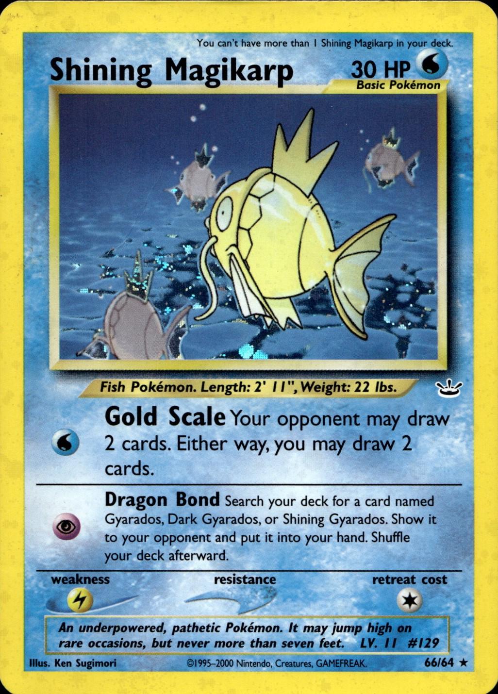 Shining Magikarp 66/64 - Neo Revelation Unlimited Holofoil