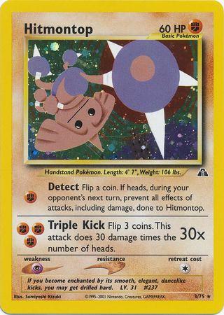 Hitmontop 3/75 - Neo Discovery Unlimited Holofoil
