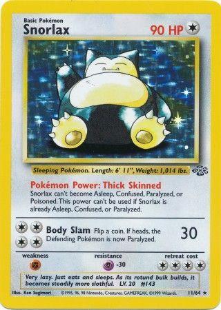 Snorlax 11/64 - Jungle Unlimited Holofoil
