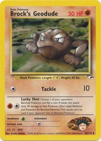 Brock's Geodude (38) 38/132 - Gym Heroes Unlimited