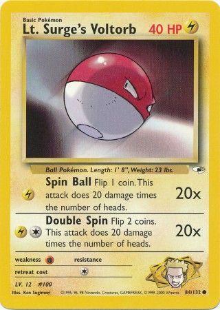 Lt. Surge's Voltorb 84/132 - Gym Heroes Unlimited