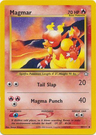 Magmar 40/111 - Neo Genesis Unlimited