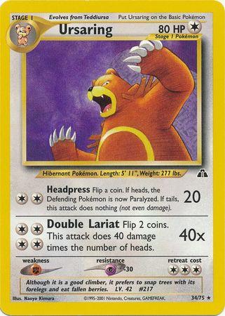 Ursaring 34/75 - Neo Discovery Unlimited