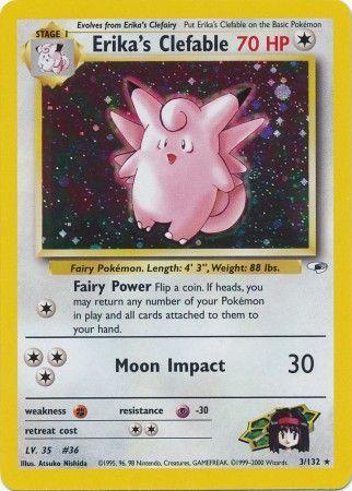 Erika's Clefable 3/132 - Gym Heroes Unlimited Holofoil