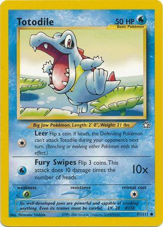Totodile 81/111 - Neo Genesis Unlimited