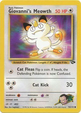 Giovanni's Meowth 74/132 - Gym Challenge Unlimited