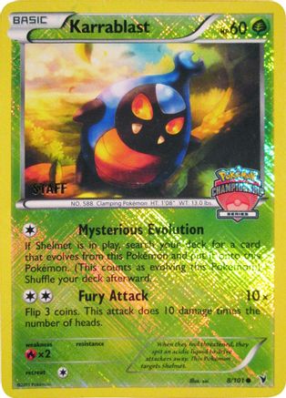 Karrablast - 8/101 (Championship Series) [Staff] 8 - League & Championship Cards Reverse Holofoil