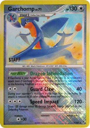 Garchomp - 5/147 (Championship Promo) [Staff] 5 - League & Championship Cards Reverse Holofoil