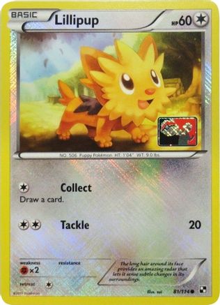 Lillipup - 81/114 (League Promo) 81 - League & Championship Cards Reverse Holofoil