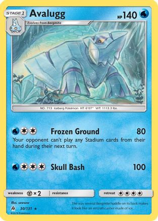 Avalugg 30/131 - SM  Forbidden Light