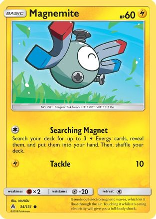 Magnemite 34/131 - Forbidden Light Reverse Holofoil