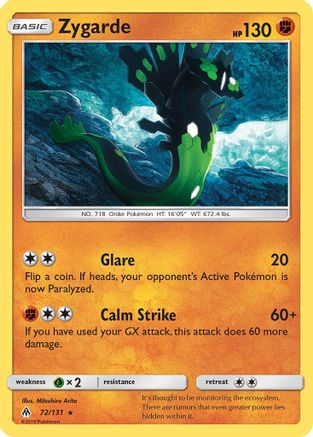 Zygarde (72) 72/131 - SM  Forbidden Light Reverse Holofoil