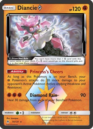 Diancie Prism Star 74/131 - SM  Forbidden Light Holofoil