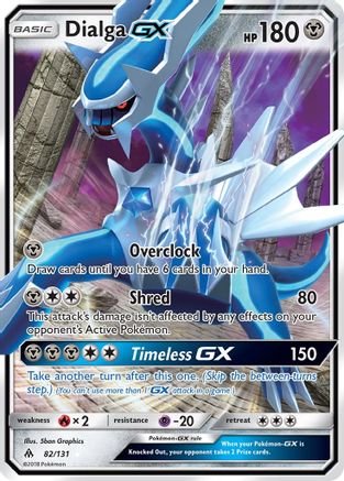 Dialga GX 82/131 - SM  Forbidden Light Holofoil