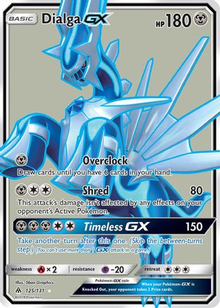 Dialga GX (Full Art) 125/131 - SM  Forbidden Light Holofoil