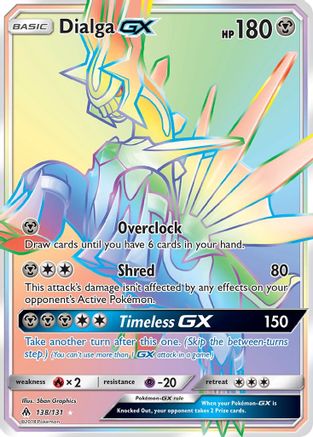 Dialga GX (Secret) 138/131 - SM  Forbidden Light Holofoil