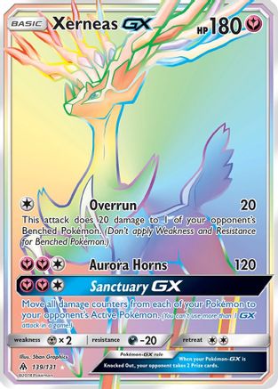 Xerneas GX (Secret) 139/131 - SM  Forbidden Light Holofoil