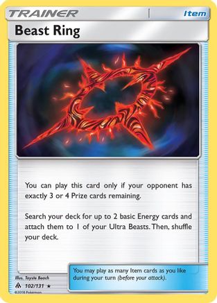 Beast Ring 102/131 - SM  Forbidden Light