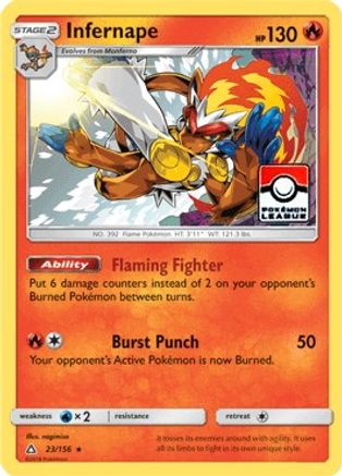 Infernape - 23/156 (Pokemon League) 23 - League & Championship Cards Reverse Holofoil