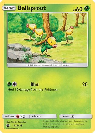Bellsprout 1/168 - SM  Celestial Storm Reverse Holofoil