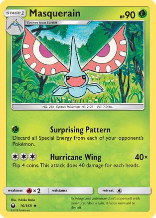 Masquerain 16/168 - Celestial Storm Reverse Holofoil