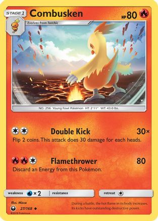 Combusken 27/168 - SM  Celestial Storm Reverse Holofoil
