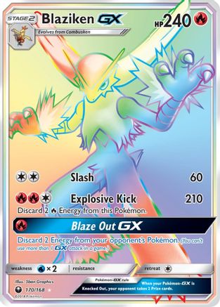 Blaziken GX (Secret) 170/168 - SM  Celestial Storm Holofoil