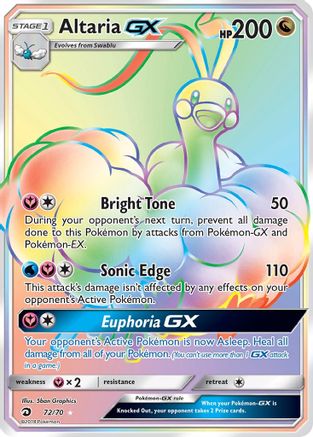 Altaria GX (Secret) 72/70 - Dragon Majesty Holofoil