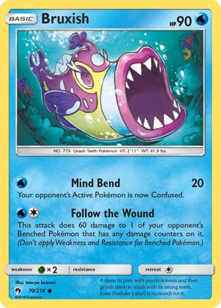 Bruxish 70/214 - SM  Lost Thunder