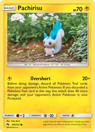 Pachirisu 80/214 - Lost Thunder Reverse Holofoil