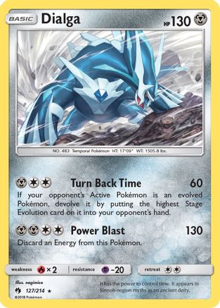 Dialga 127/214 - SM  Lost Thunder Reverse Holofoil