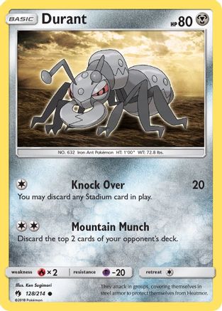 Durant 128/214 - SM  Lost Thunder Reverse Holofoil