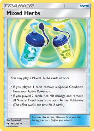 Mixed Herbs 184/214 - Lost Thunder Reverse Holofoil
