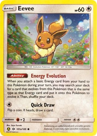 Eevee - 101a/149 101a/149 - Alternate Art Promos Holofoil