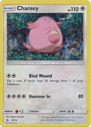 Chansey - 10/12 10/12 - McDonalds Promos 2018 Holofoil