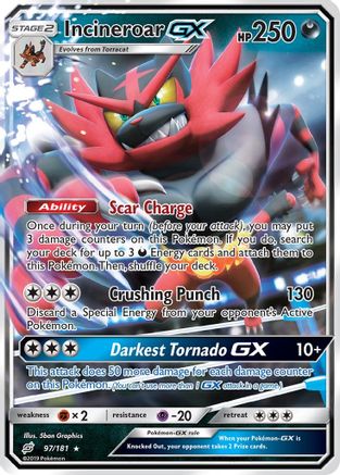 Incineroar-GX 97/181 - Team Up Holofoil