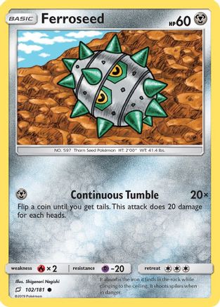 Ferroseed 102/181 - Team Up Reverse Holofoil